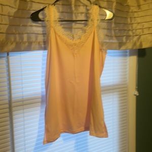 Lacy Tank Tank in Peach